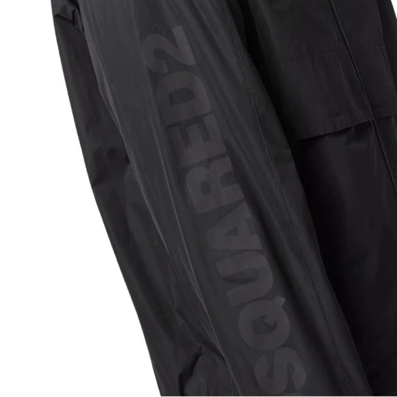 Dsquared2 Bold Arm Logo Black Shell Jacket - Picture 3 of 3